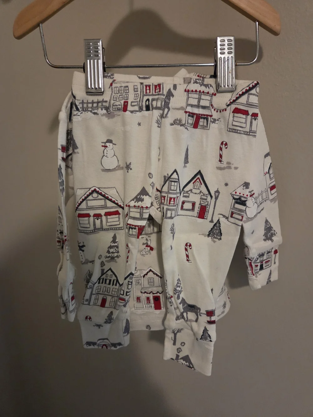 Baby 6M Organic Pajamas Long-Sleeve Holiday Village